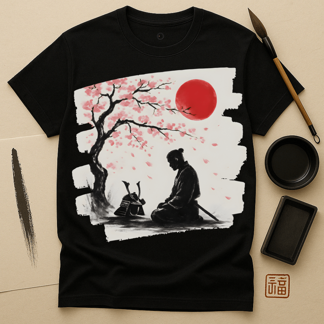 Blossom Silence Samurai T-Shirt