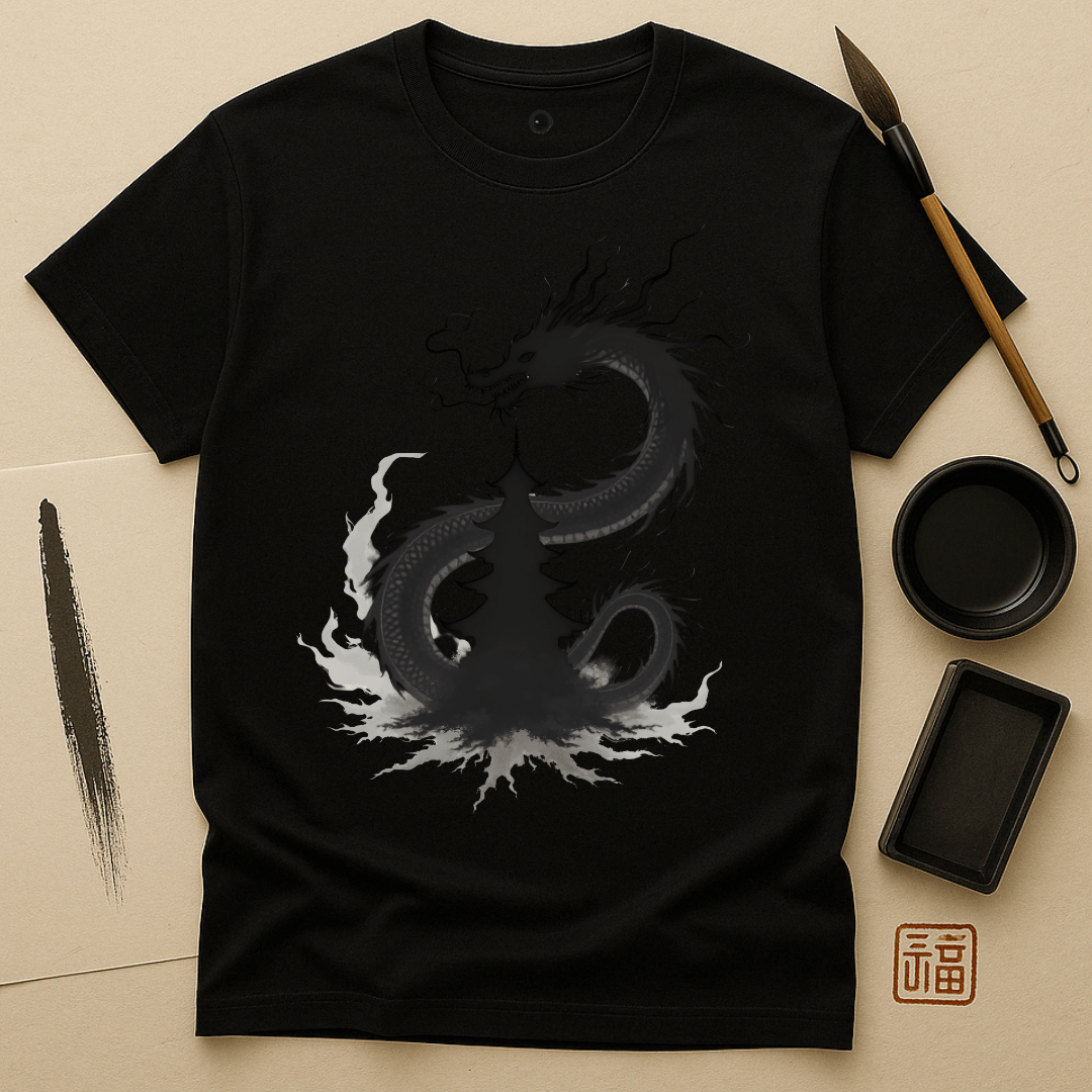Sumi Dragon Elegance T-Shirt