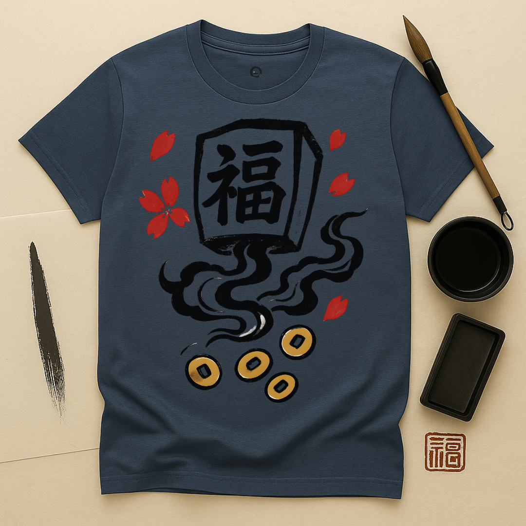 Lantern of Luck with Sakura T-Shirt