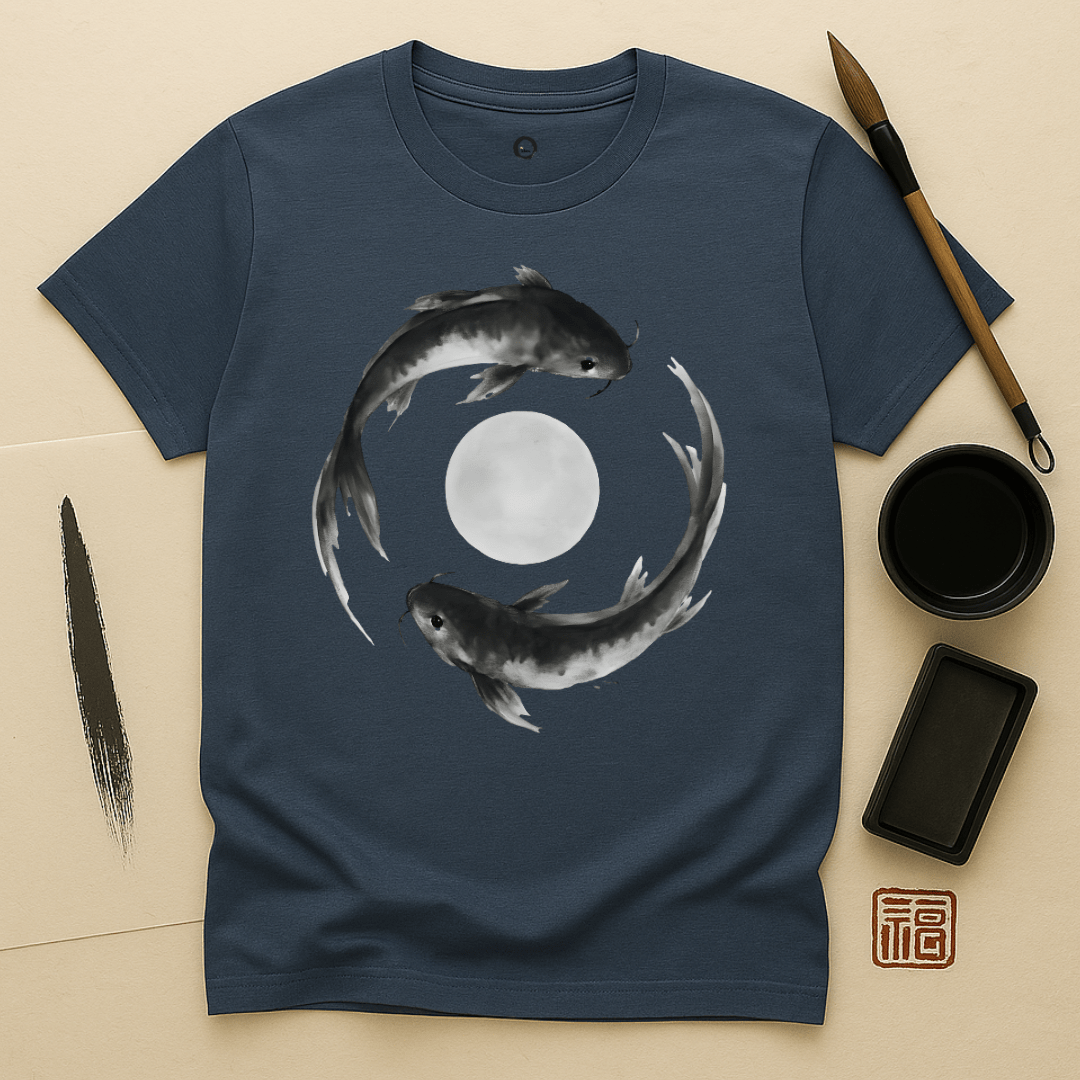 Twin Koi Moon T-Shirt