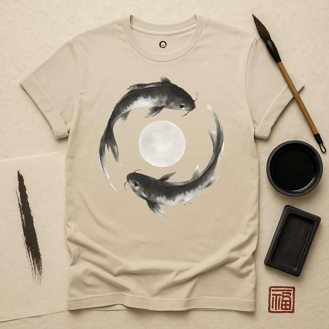 Twin Koi Moon T-Shirt