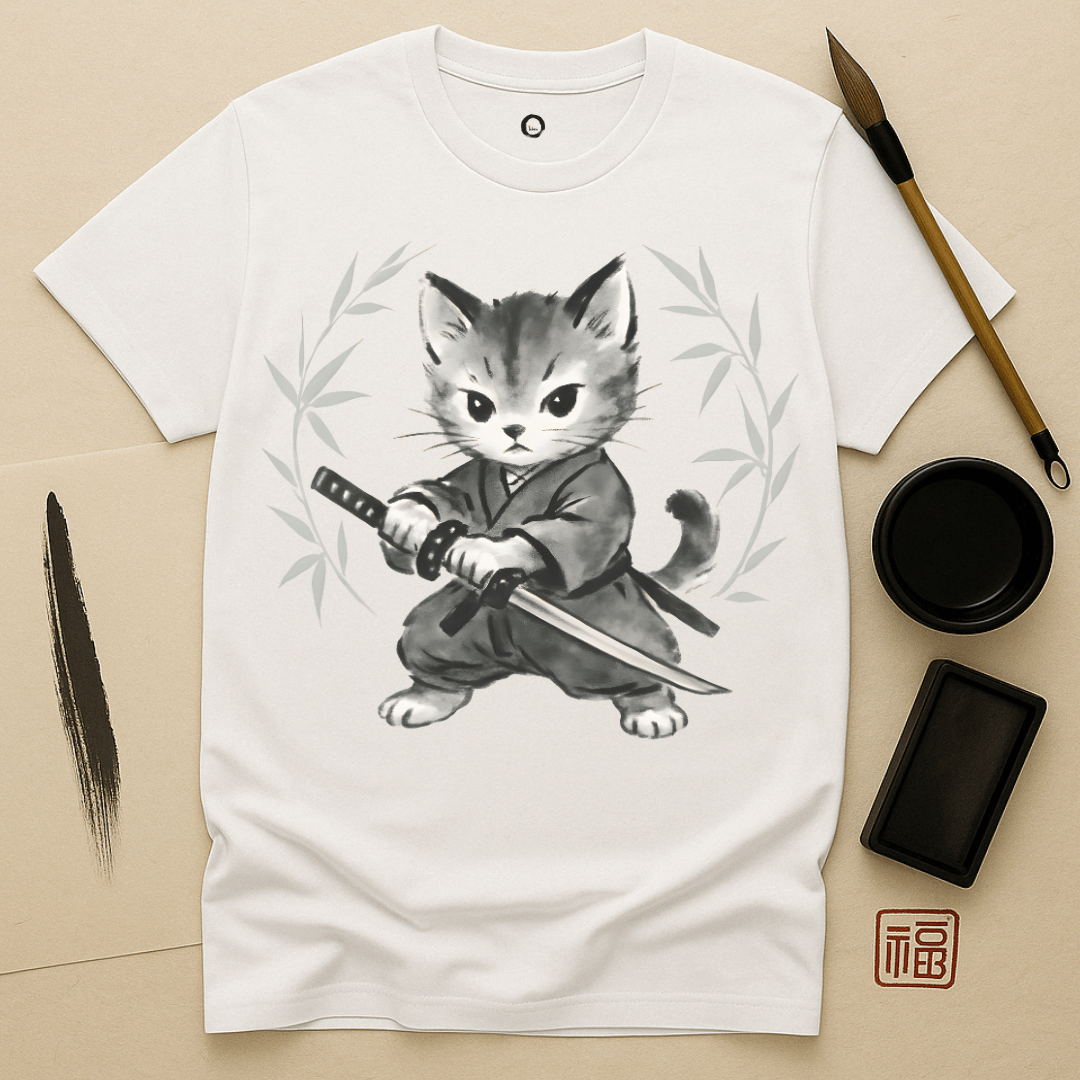 Samurai Kitten T-Shirt