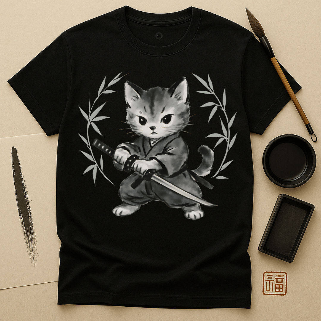 Samurai Kitten T-Shirt