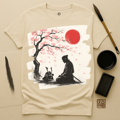 Blossom Silence Samurai T-Shirt